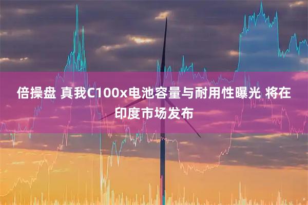倍操盘 真我C100x电池容量与耐用性曝光 将在印度市场发布